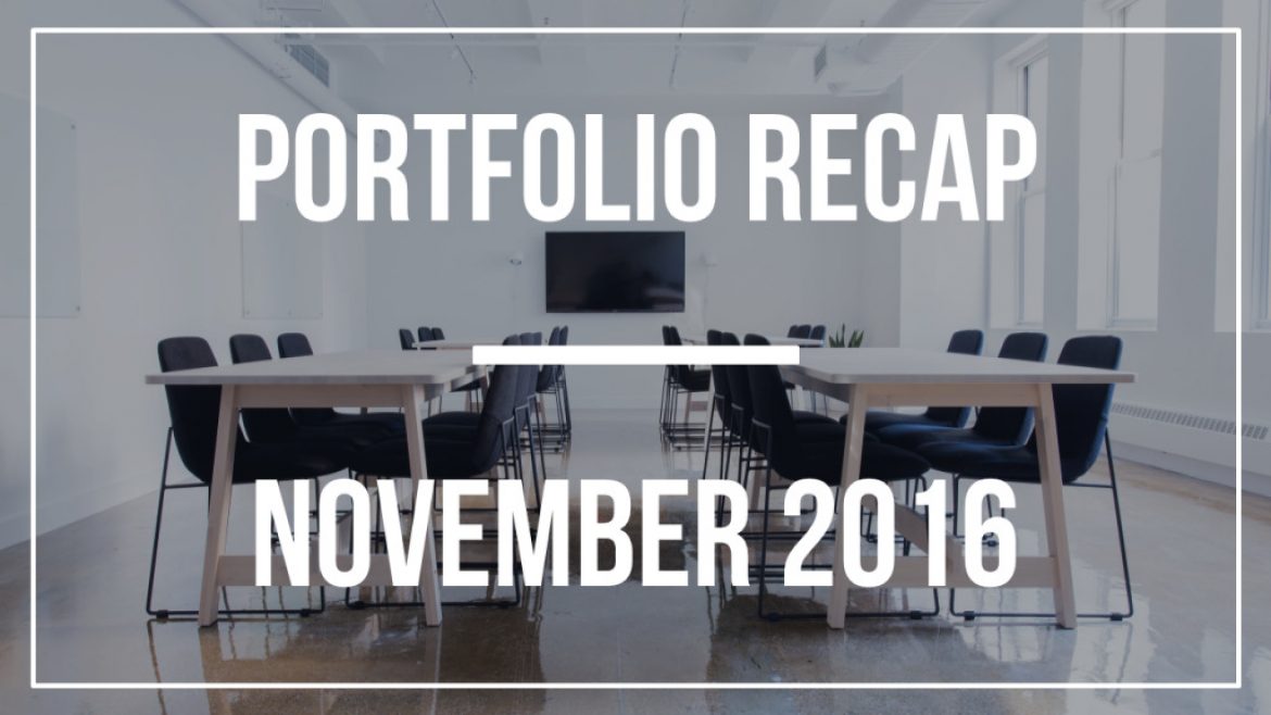 Portfolio Recap – November 2016